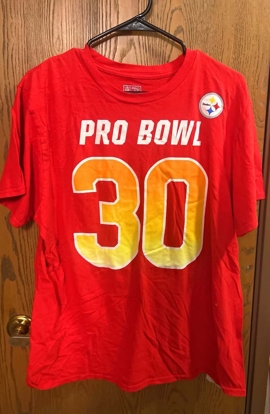 Pittsburgh Steelers James Conner #30 Pro Bowl T-Shirt Men's Size Large Red